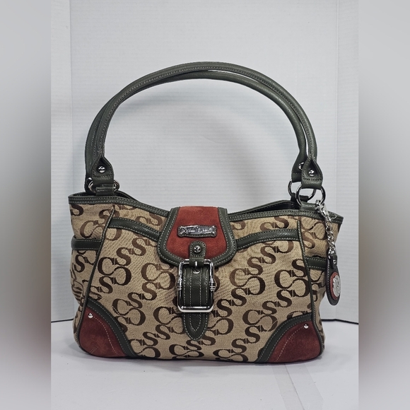 Handbags - SOPHIA CAPERELLI Signature Canvas Shoulder Bag